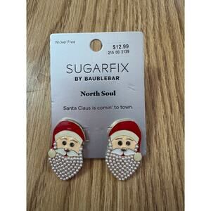 Sugar fix Santa earrings